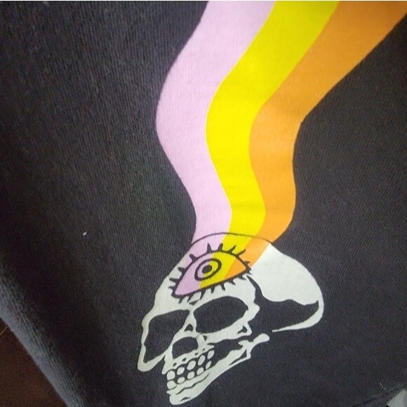 Boss Dog black sweat pants Size M never promised jogger skull punk street wear - Picture 15 of 16